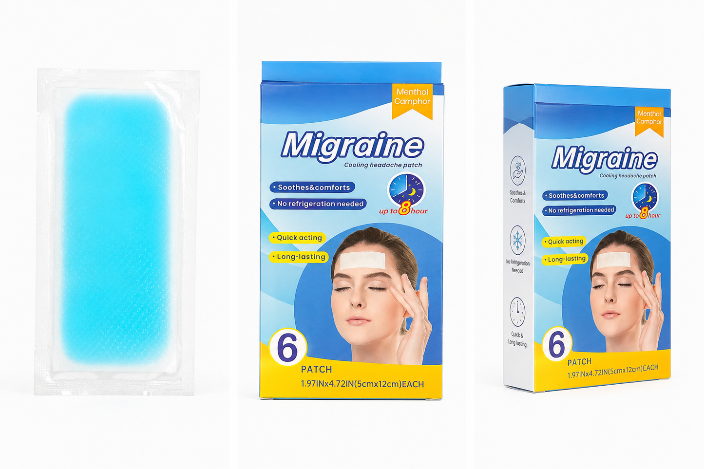 Migraine Relief Cooling Patches